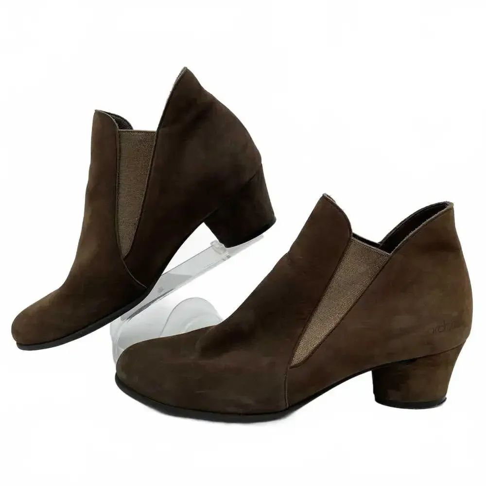 Arche Brown Suede Ankle Booties | Women’s EU 38